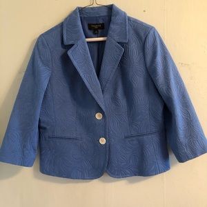 BNWOT Talbots blue jacket blazer never worn sz 12p